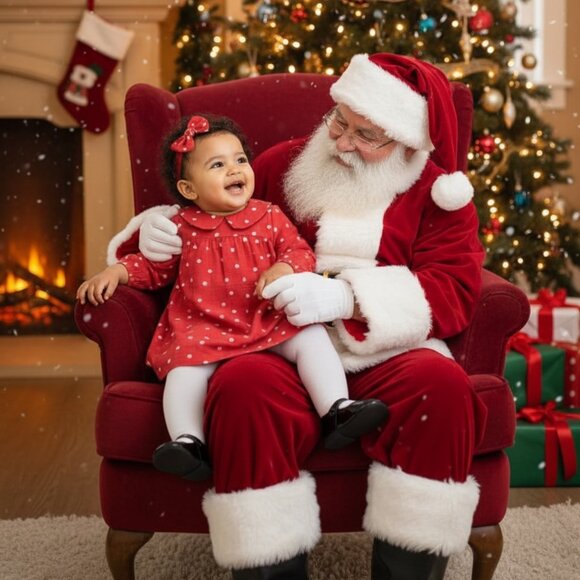 Angel Dear Red Polka Dot Dress 12 18 Months Holiday Outfit - Picture 1 of 5